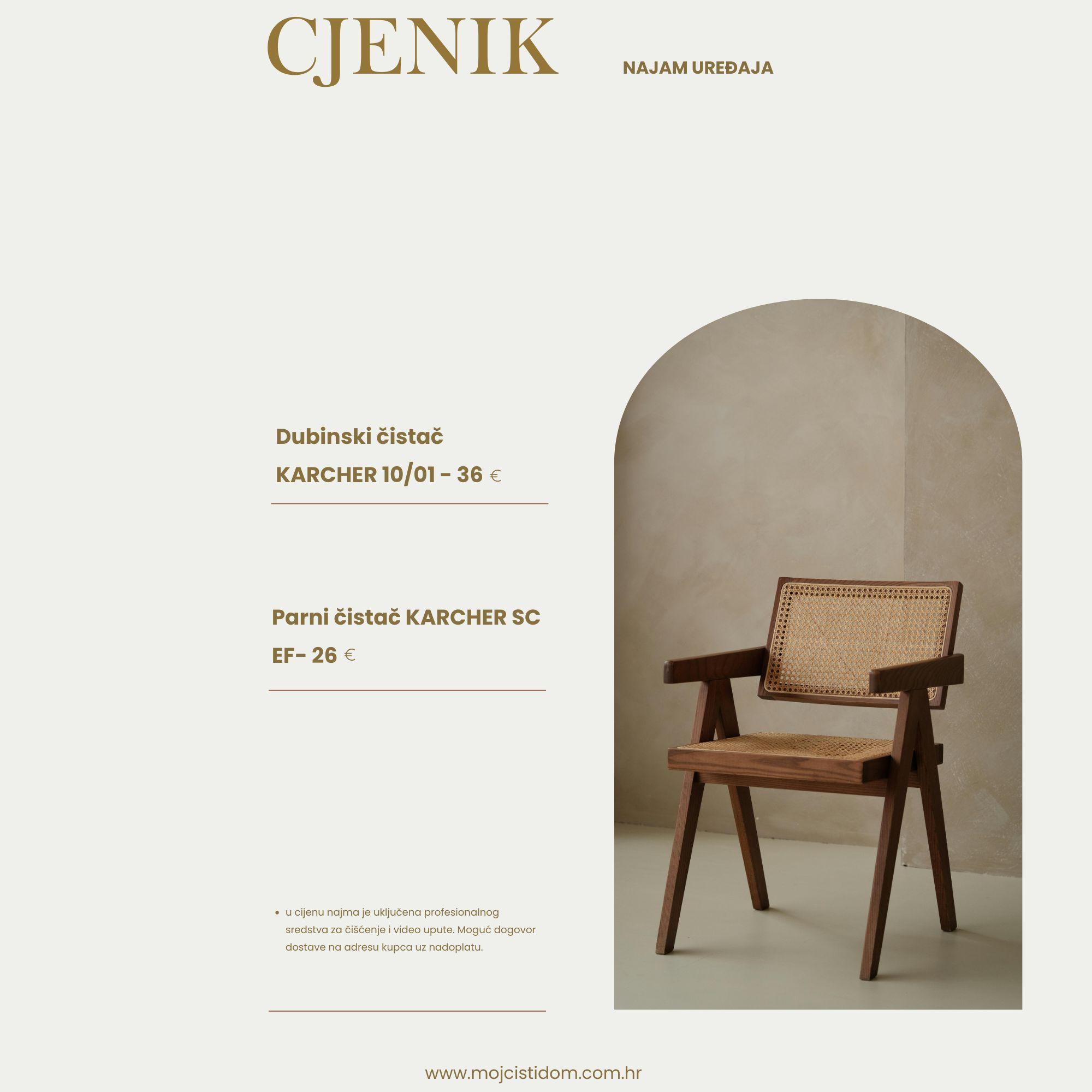 Najma stroja za dubinsko čišćenje i najam parnog čistača